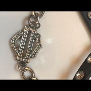 Harley Davidson necklace leather chain